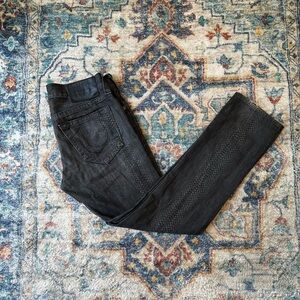 Vintage Y2K True Religion Rocco Snakeskin Pants Size 36
